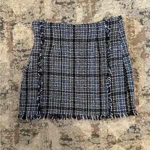 SHEIN Black and White Tweed Skirt